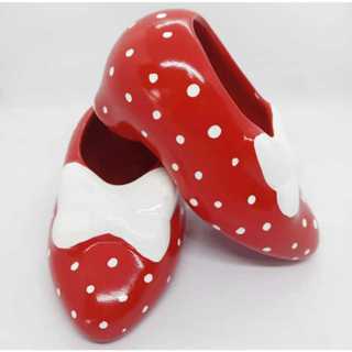 PAR DE SAPATINHO MINNIE CÊRAMICA 16X7 CM (2 PEÇAS ) FESTAS E DECORAÇÃO em Oferta na Shopee