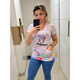SCRUBS DE PROFESSORA JALECO DE EDUCAÇÃO BATA COM BOLSO PROFESSORES