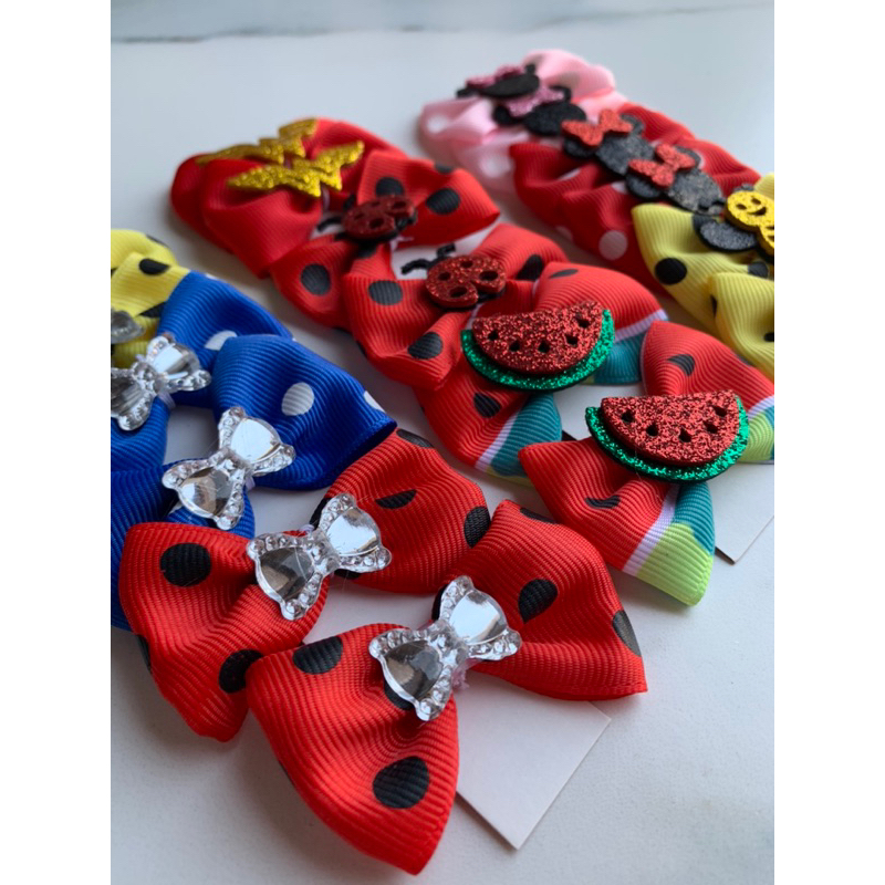 Kit 09 Parzinhos de Laços Pet Para Cachorro Petshop Personagens