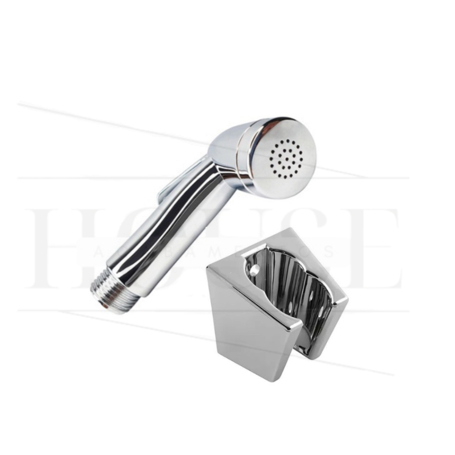 Gatilho Para Chuveirinho ABS Cromado C/ Suporte