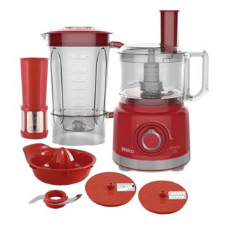 Multiprocessador com Liquidificador Philco PMP1500V Turbo 2 Velocidades + Pulsar 900W - 220V