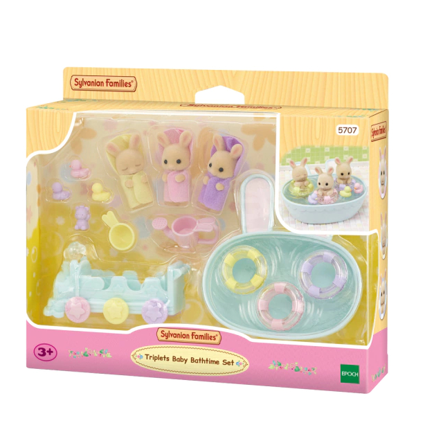Sylvanian Families Conjunto Hora Do Banho Trigêmeos em Oferta na Shopee