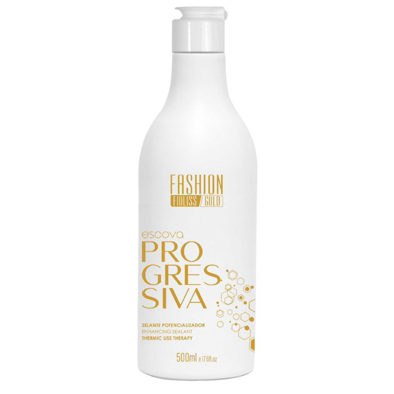 Escova Progressiva Definitiva Fashion Fioliss Gold 500ml Sem Formol Sem Risco