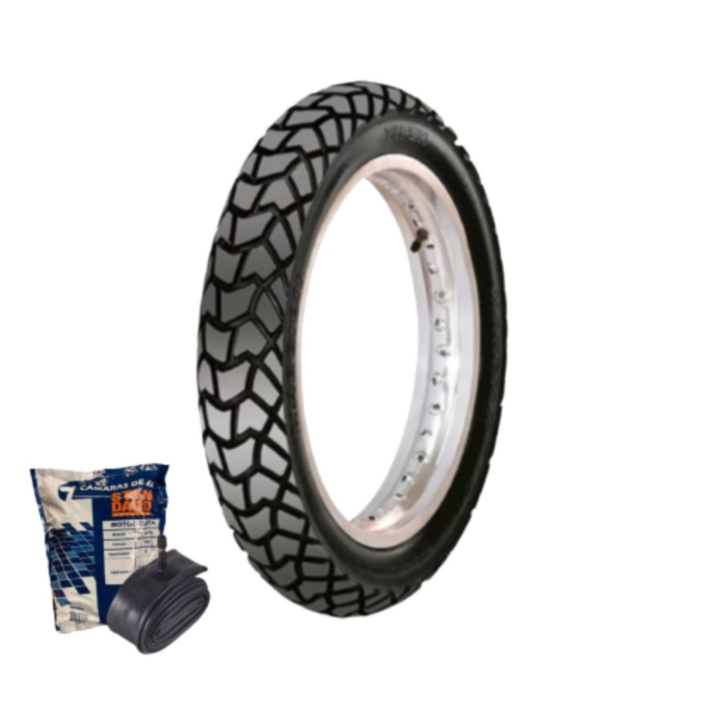 Kit Pneu Para Moto Trail Viper 90/90-19 Dianteiro Maggion + Câmara Gulfair 90/90-19 MJ19