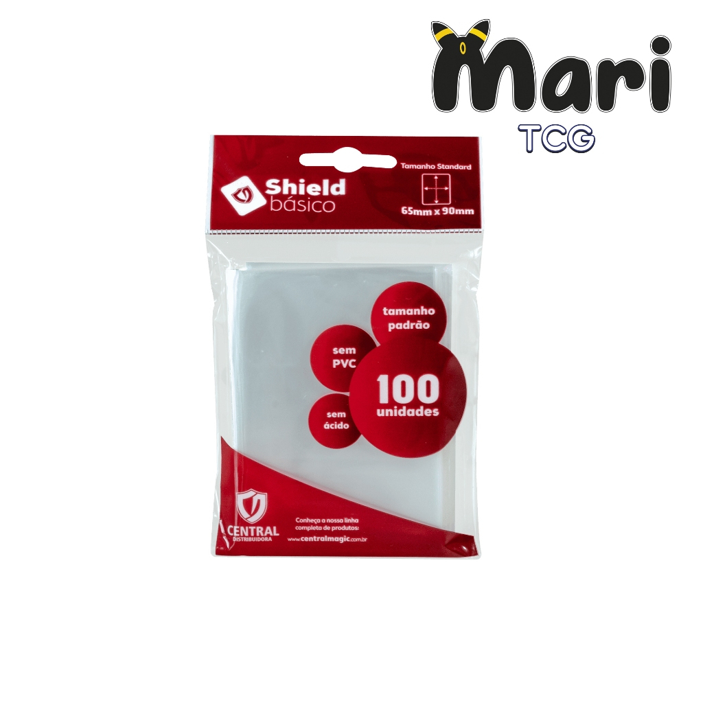 Sleeve Central Shield Básico - Magic Pokémon Photocard em Oferta na Shopee