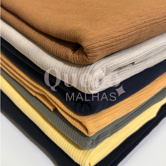 1 KG de Retalho De Moletom Careca Canelado/ Moletinho Canelado - 3 metros po kg