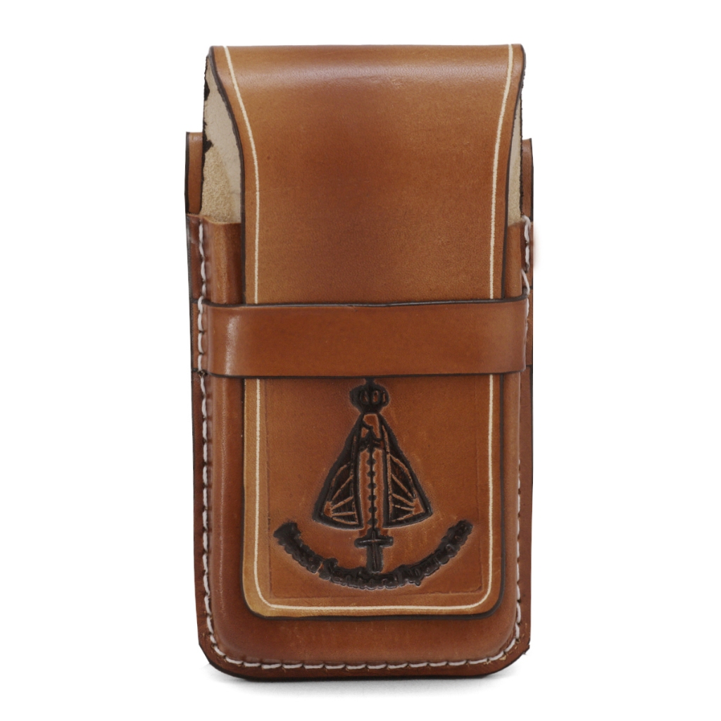 Bainha Porta Celular Rustica 100% Couro Legitimo Varias Estampas