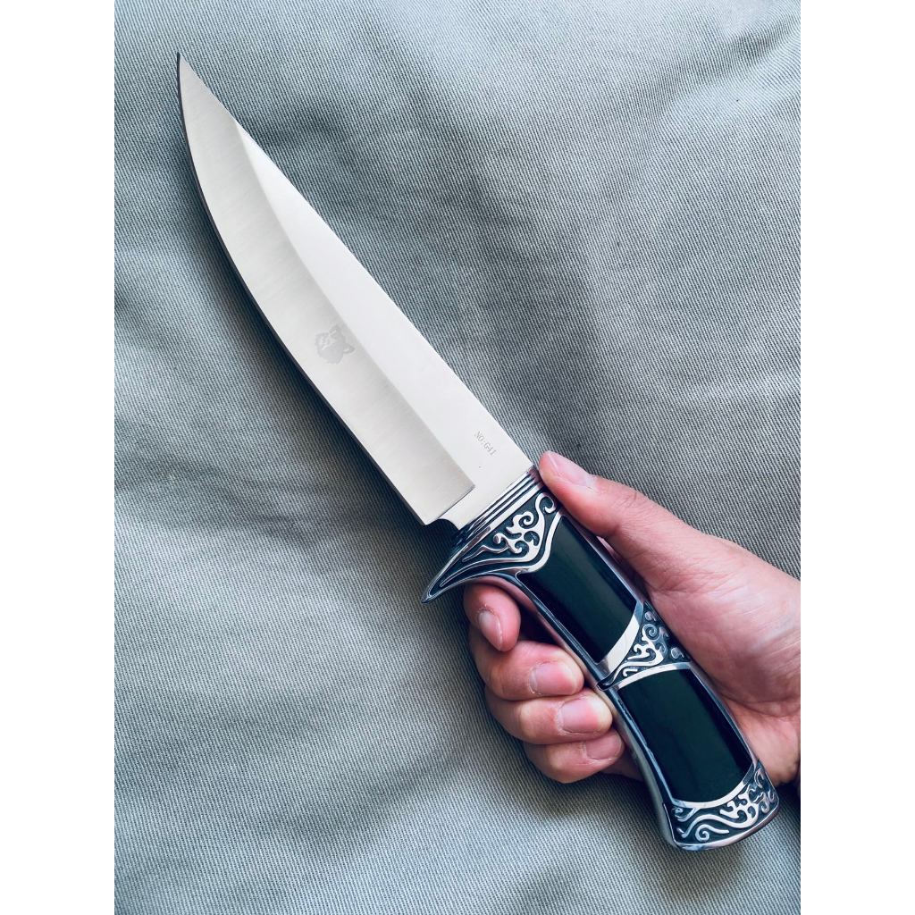 Faca De Pesca Churrasco Luxo Fulltang Inox G41 Kim em Oferta na Shopee