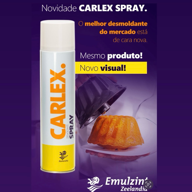 Desmoldante Spray Carlex 600ml Para Untar Formas e assadeiras off