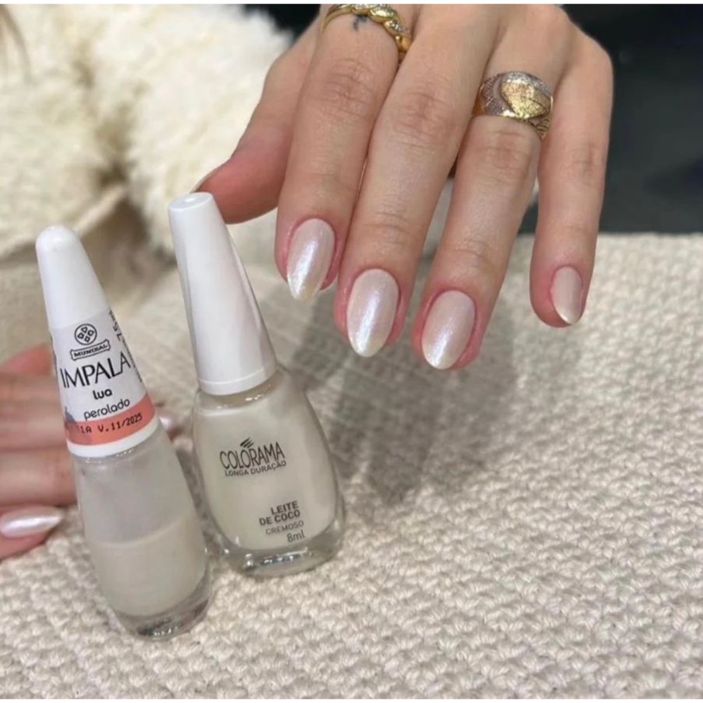 Kit 2 Esmalte Impala Lua e Colorama Leite de Coco em Oferta na Shopee