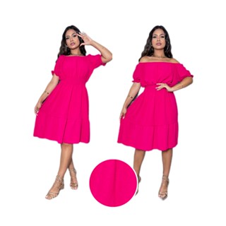 vestido curto femeninino tecido duna pipoquinha com elastex vestidos midi