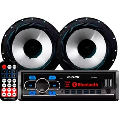 Som Para Carro Fm Radio Mp3 Bluetooth Usb Alto Falantes 6 Polegadas