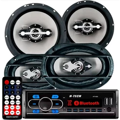 Kit Som Automotivo Player Bluetooth Falante Leson 6 + 6x9