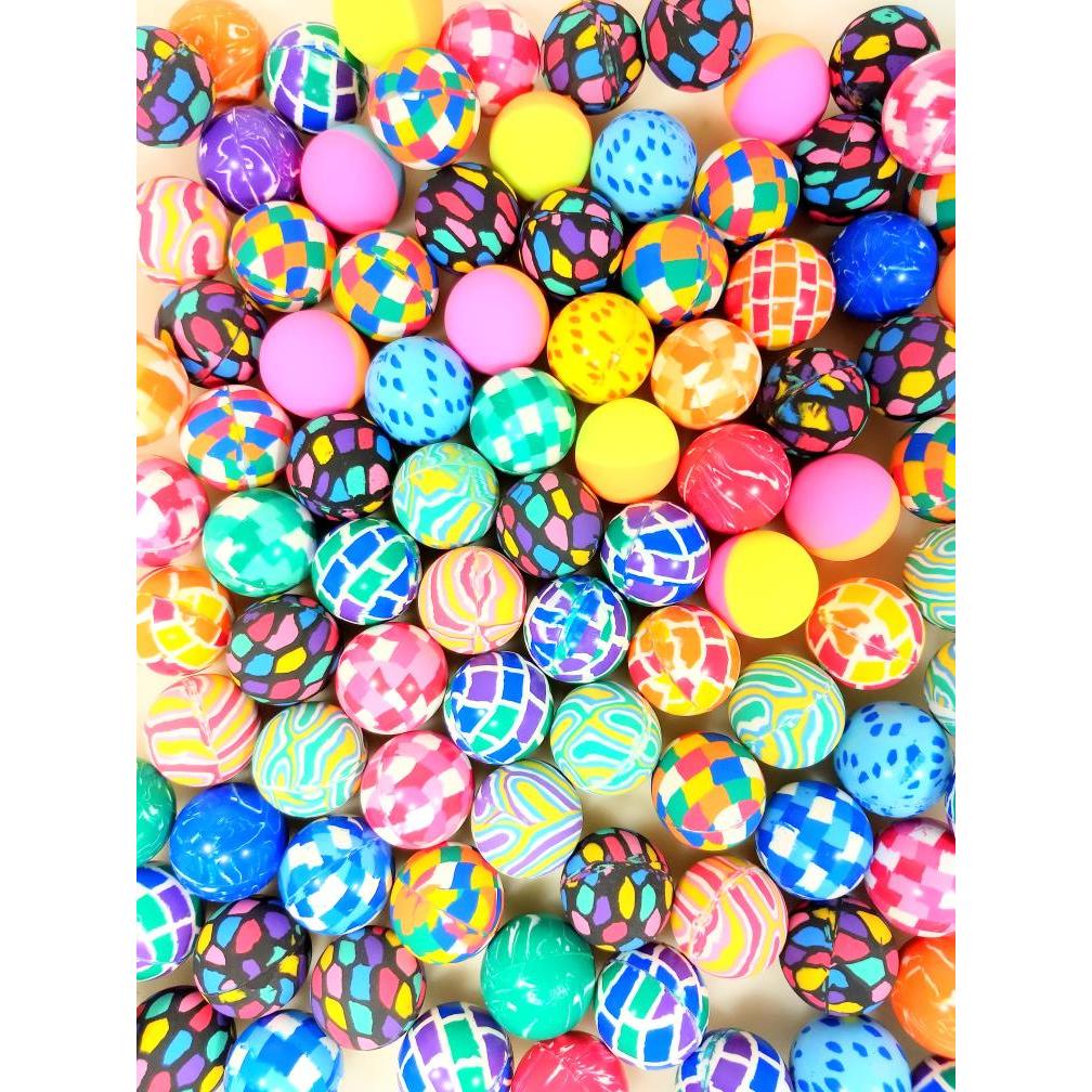 Detalhes do 50 Bolinha Pula Pula 32mm Colorida Cores Sortidas P/ Máquina De Bolinha Pula Pula Vending Machine
