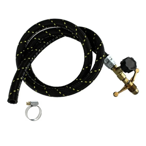 Registro Gás Alta Pressão 1m Pasteleiro Maçarico Fogão 1 Uni