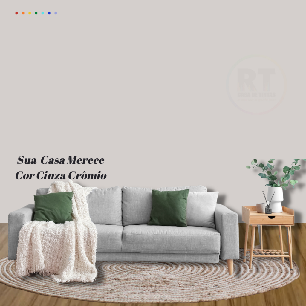 Tinta Cinza Crômio de Parede Acrílica Brasinil Anti Mofo 3,2l em Oferta na Shopee