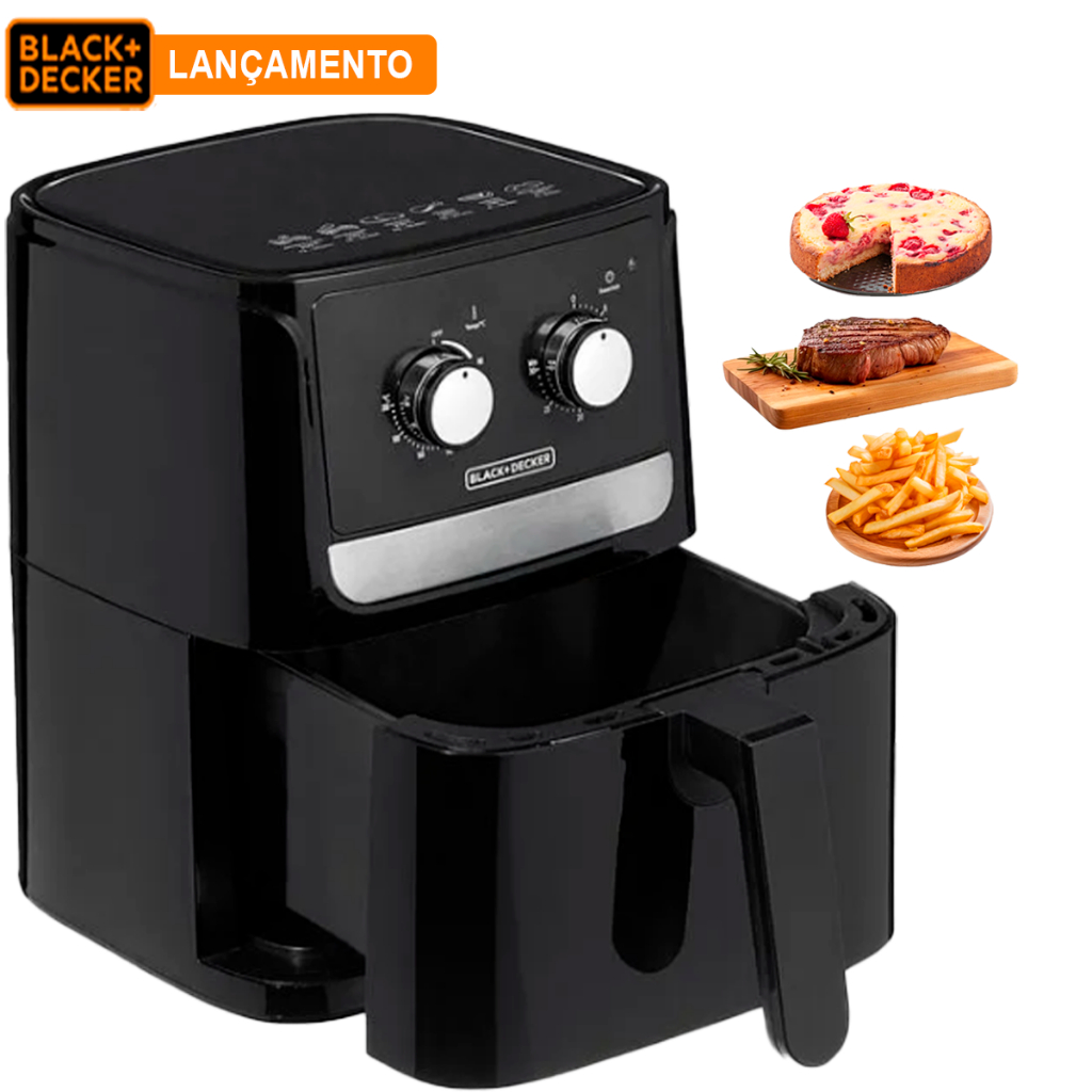 Fritadeira sem Oleo Grande Air Fryer Afm4 Black & Decker 4,5 Litros ( equivale a 5 litros ) 110v / 127v ou 220v