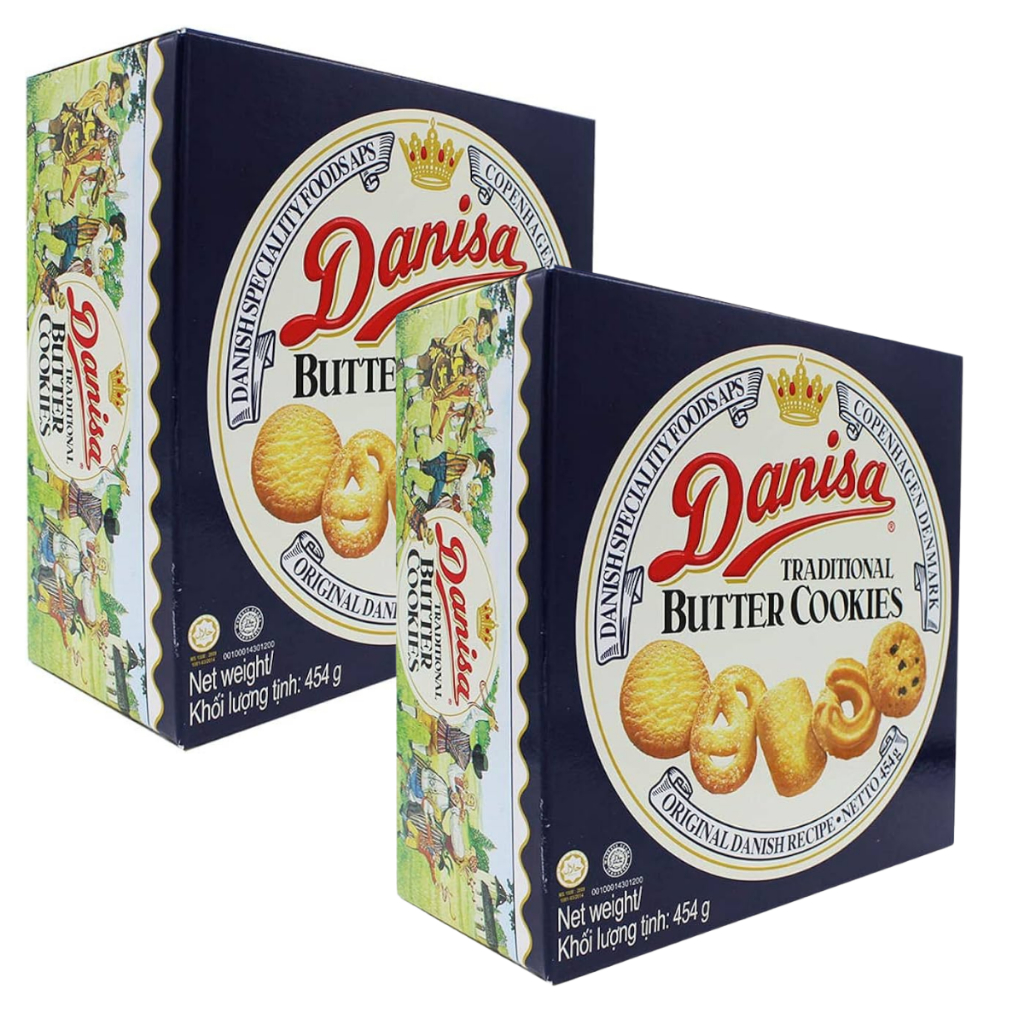 2 Biscoito Amanteigado Original Danisa Cookie Cx Lata 454g