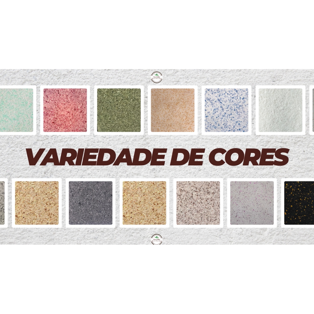 Papel de Parede Líquido Ecocollor/Diversas Cores Kit - 1 Pacote (Mica, Cola + Desempenadei...
