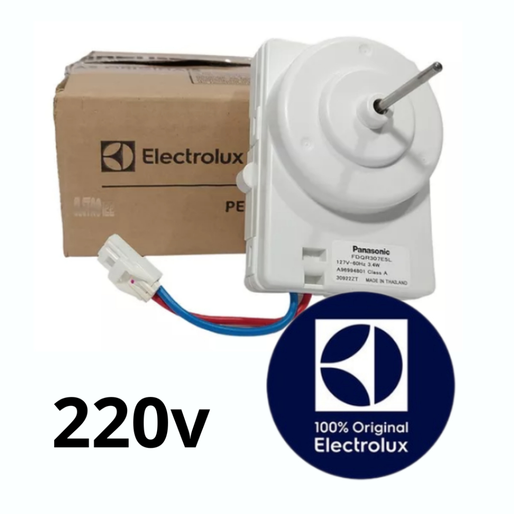 MOTOR VENTILADOR CONDENSADOR GELADEIRA  DM86V DM86X DM84X - A96994802 - 220V original ELECTROLUX