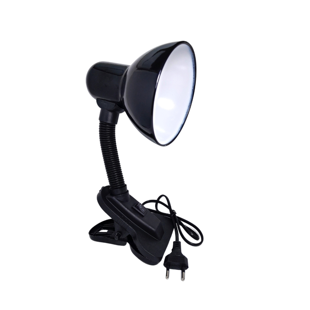 Luminária E-27 C/garra Presilha Mesa Casa Oficina Escritorio