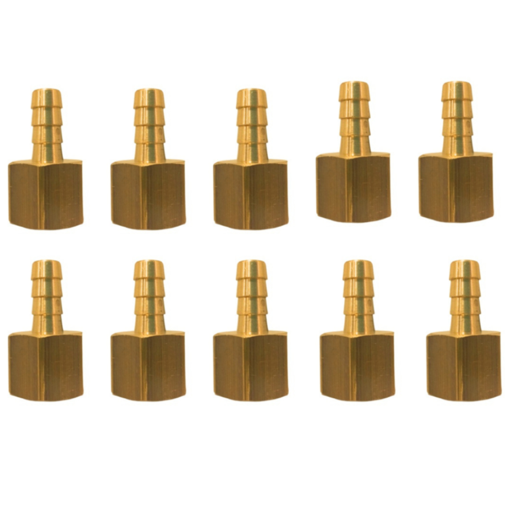 Espigão União 1/2 X 3/8 X 10 Peças Reforçado Para Emenda de Mangueiras