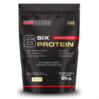 Whey Protein Concentrado 6 Six Protein 2kg Para Ganho de Massa Muscular Magra e Força Muscular – Bodybuilders