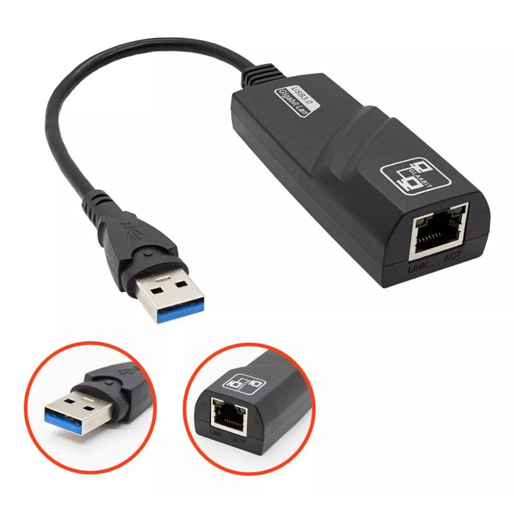 Adaptador Ethernet USB 3.0 10/100/1000mbps