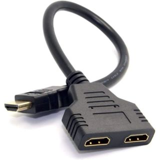 Cabo Duplicador Splitter 1x2 HDMI Y 1 Entrada 2 Saídas HDMI Simultaneamente em Oferta na Shopee