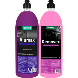 Kit Produto para Limpar Sujeira Pesada Óleo Graxa Barro Lama Matéria organica Carroceria de Ferro Madeira Removex 1,5 L Vintex em Oferta na Shopee