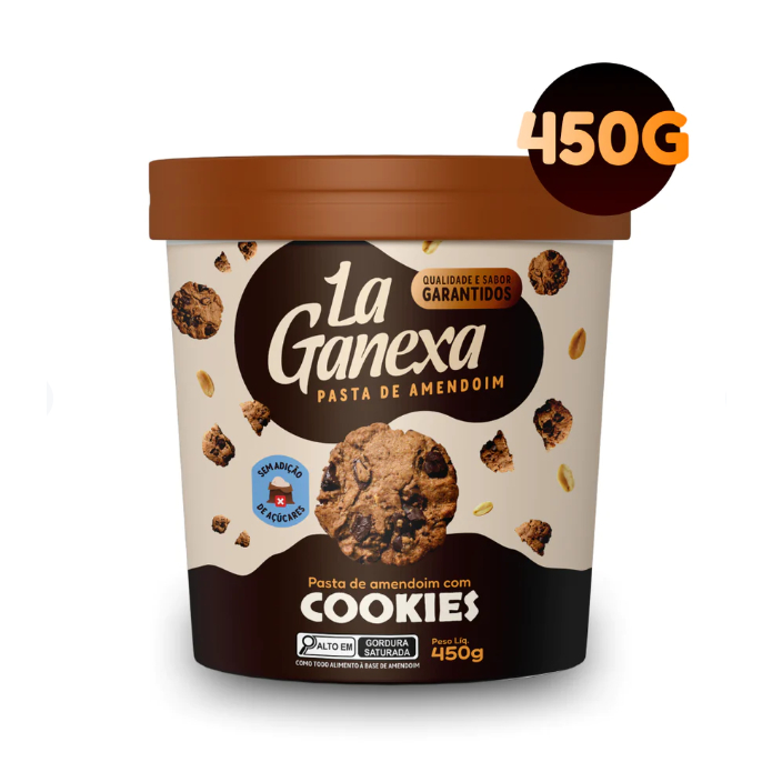 Pasta de Amendoim La Ganexa Cookies 450g