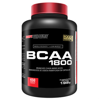 BCAA 1800 Frasco com 450 Cápsulas de Rápida Absorção - Bodybuilders