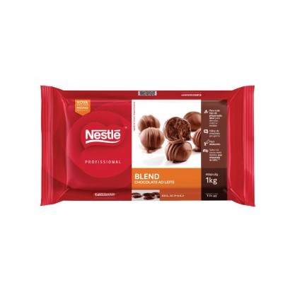 Barra de Chocolate Blend Nestlé - Sabor Equilibrado, Versatilidade e Praticidade, 1 kg