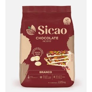 Chocolate Nobre em gotas sicao 1kg Branco