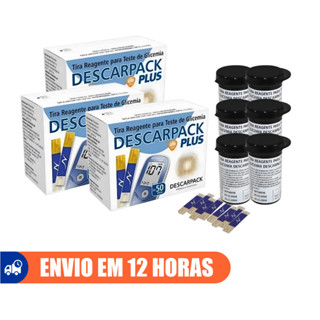 Tiras Reagentes Glicemia 300un Medição de Glicose - Descarpack
