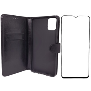 Capa Carteira Case Flip Para Galaxy A05 + Película 3D