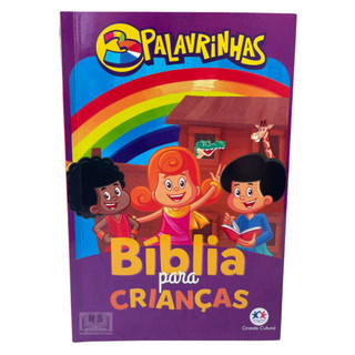 Bíblia para Crianças Três 3 Palavrinhas capa brochura Ciranda Cultural Presente Dia Ciança em Oferta na Shopee