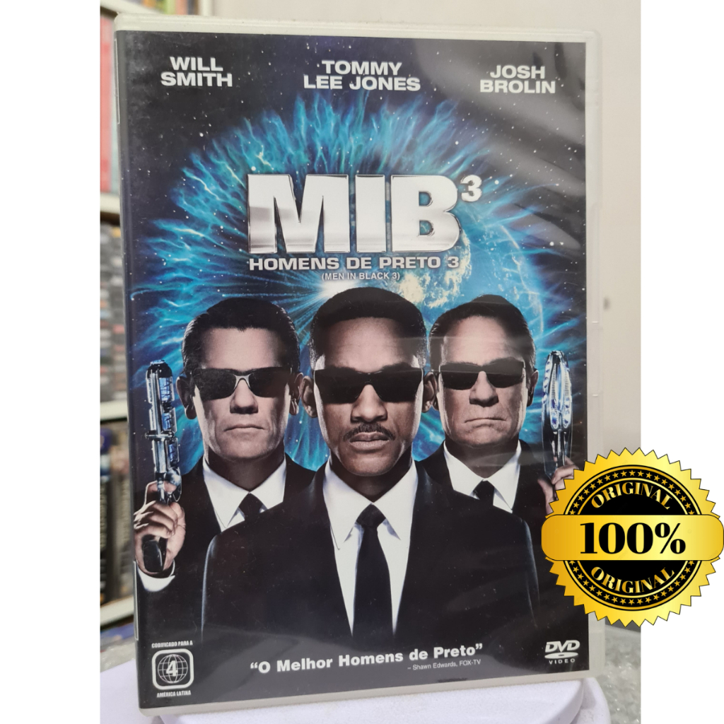 DVD MIB Homens de Preto 3: Agente J Retorna Para Uma Missão Impossível