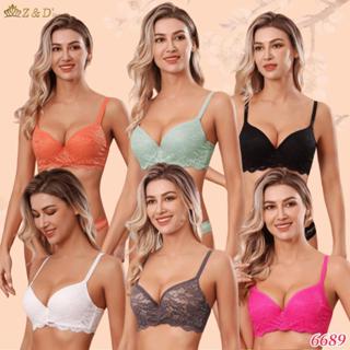 Z&D LIngerie Conjunto Com Aro Com Renda e Bojo Calcinha Fio 6689
