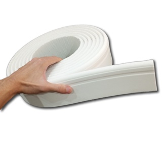 Rodapé de EVA Flexível - Moldura Autocolante 8cm - 5 Metros em Oferta na Shopee