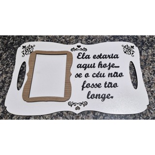 Placa Porta Retrato Homenagem Casamento Cerimonial Personalizado Com Abertura Para as Mãos em Oferta na Shopee