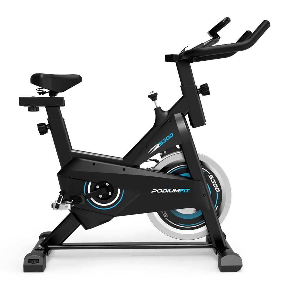 Bicicleta Ergométrica Spinning PodiumFit S300 - Silenciosa - Roda 8kg