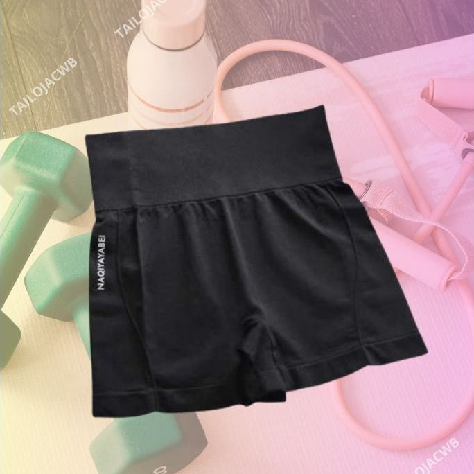 Short Cintura Alta Feminino Fitness Academia Exercício Yoga em Oferta na Shopee