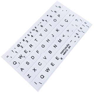 Envio imediato – Adesivos ECO Português Etiquetas ABNT2 PC Notebook Teclas Apagadas Desgastadas em Oferta na Shopee