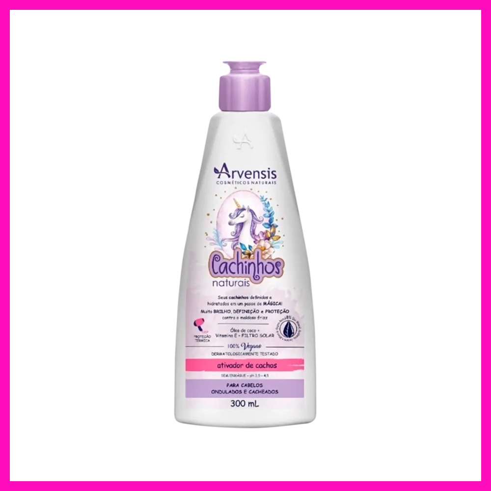 Arvensis Ativador Cachinhos Naturais Crespos e Crespíssimos 300g (Para Todos os Tipos de Cachos)