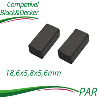 Escovas De Carvão Furadeira Black Decker Kr 532/500/505 - par