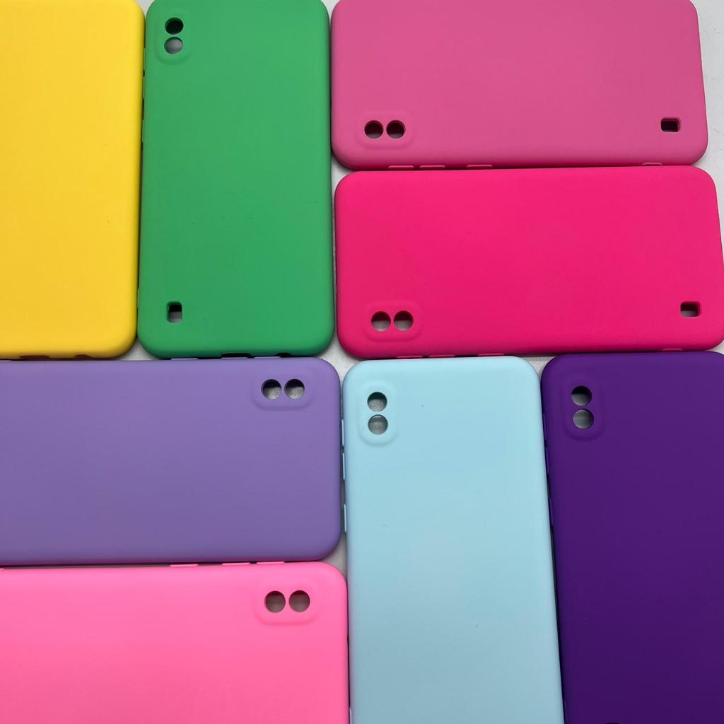 Capa para Samsung Galaxy A10 Kit Capa + Pelicula 3D ou Só 1 Capinha Case Aveludada em Oferta na Shopee