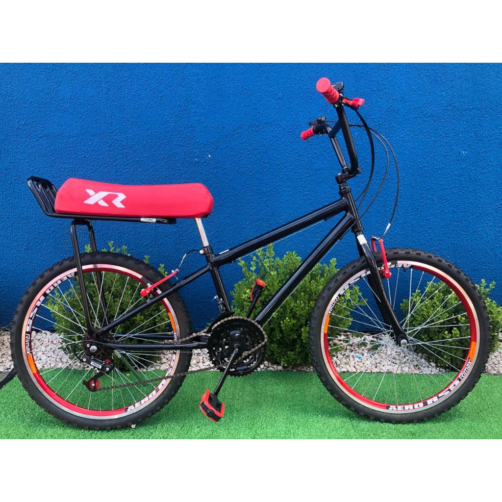 Bicicleta Bike Aro 24 C/ Marcha Banco de Mobilete Aros Aero