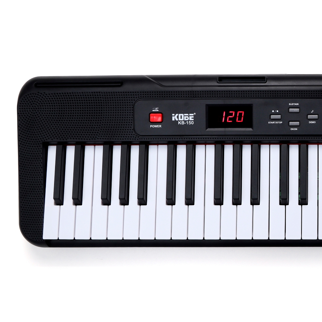 Teclado Kobe Iniciante KB-150 BK Preto 61 Teclas Lançamento