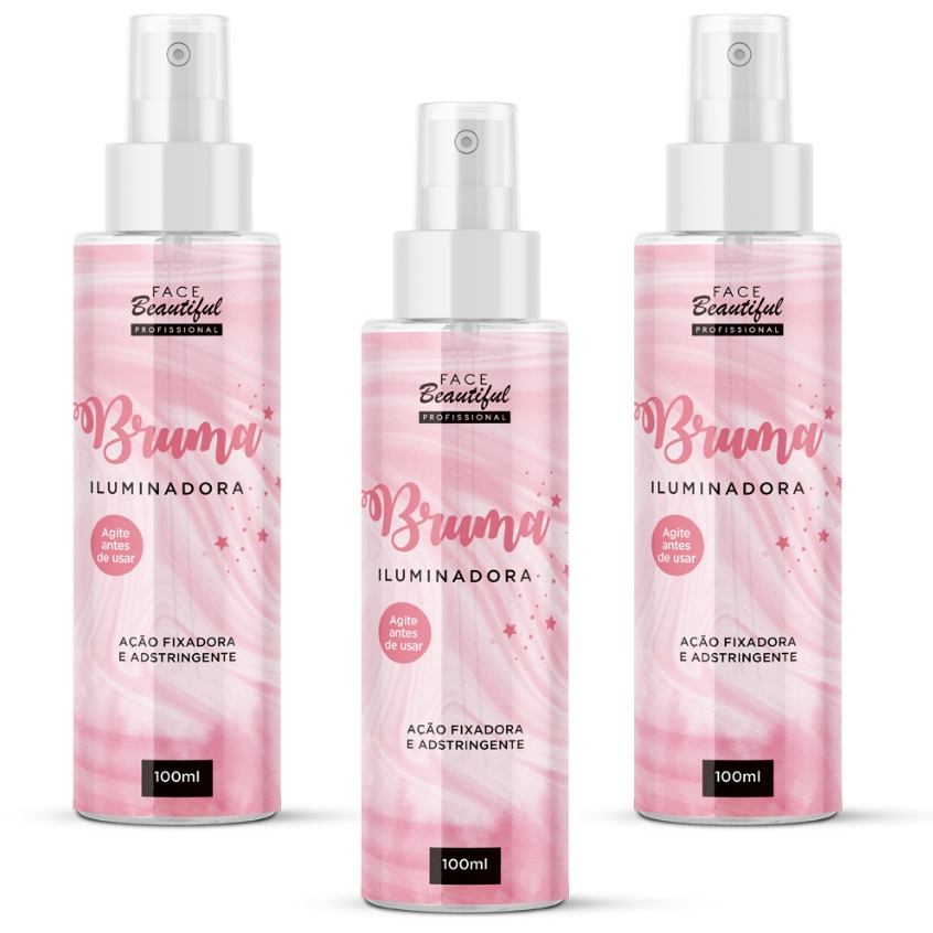 Bruma Iluminadora Fixadora 100ml Face Beautiful em Oferta na Shopee